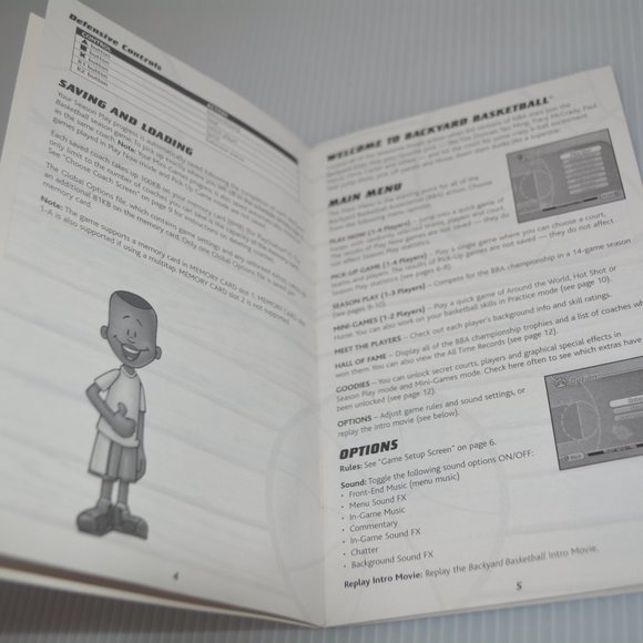 Playstation 2 PS2 Backyard NBA Basketball Tim Duncan Cover Sleeve & Manual Only - Picture 5 of 5